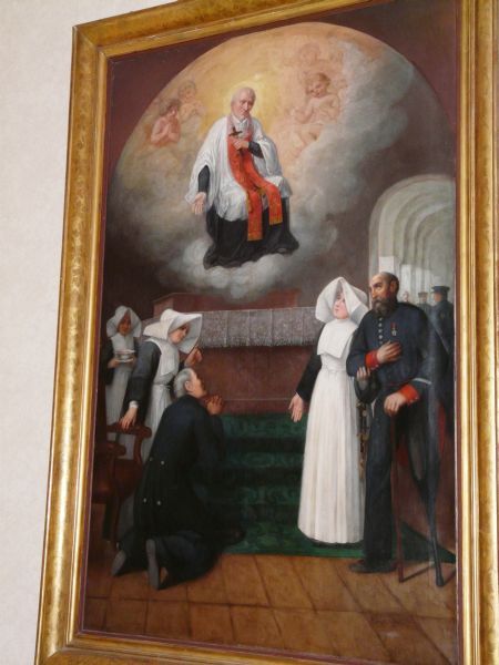 Vincentius voorspreker in de hemel. ± 1880, schilderij.