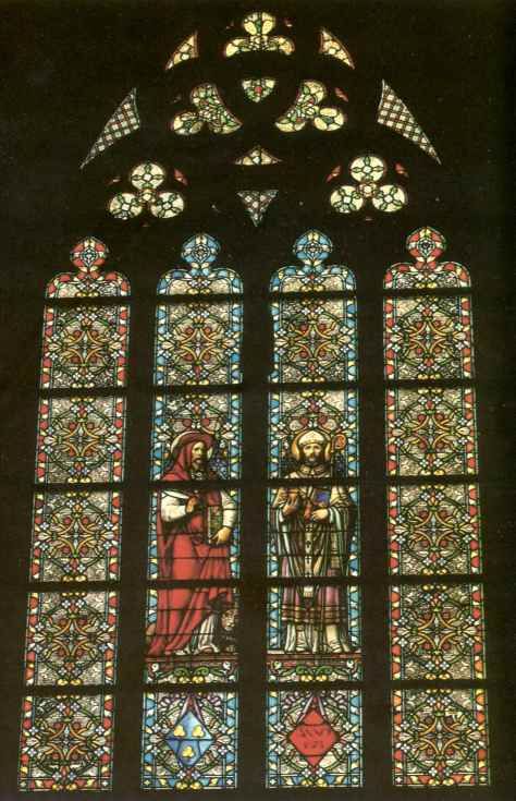 -?- Twee westerse kerkvaders. Links: Hieronymus. Rechts: Augustinus.