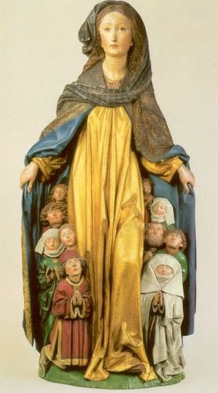 Maria als beschermvrouwe met beschermmantel.