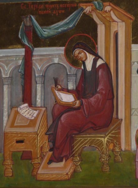 Schrijft 'Histoire d'une âme' (Geschiedenis van een ziel).