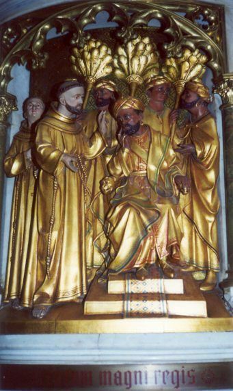 Franciscus bij de sultan van Marokko.