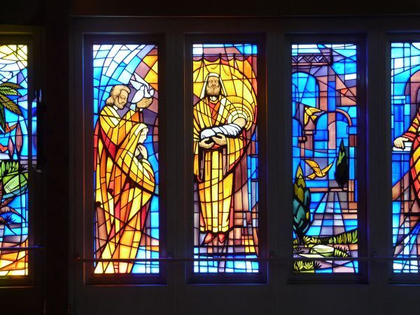 Vierde Blijde Geheim: Jezus wordt in de tempel opgedragen.