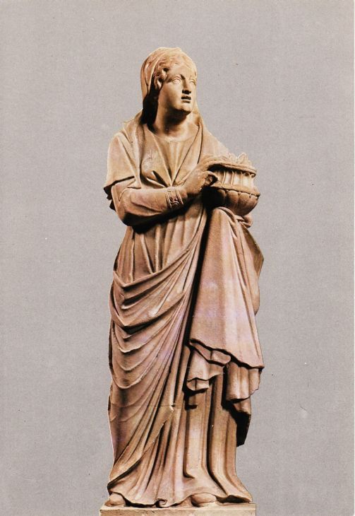 ± 1600(?), sculptuur. Reparata met vuurpotje.