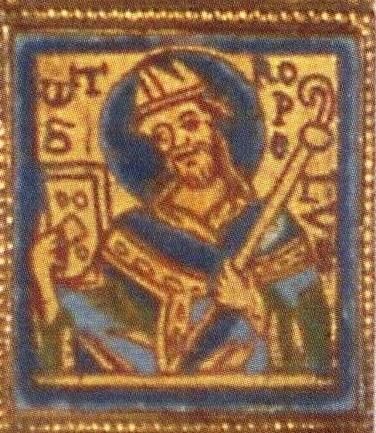 Detail van een staurotheek (Heilig-Kruisreliekhouder)