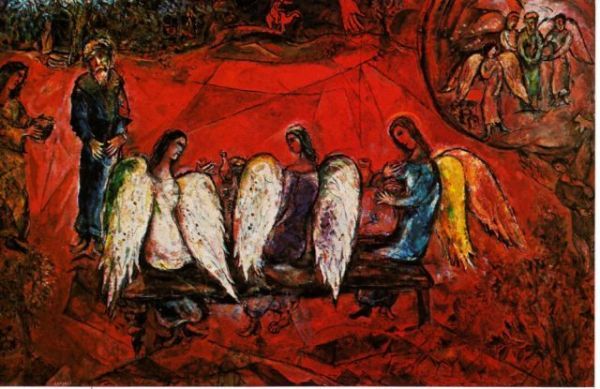 Schilderij. Chagal. Musée National, Nice, Frankrijk.