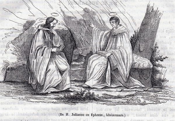 Julianus in gesprek met zijn tijdgenoot Efraïm de Syriër (+ 373; feest 9 juni)