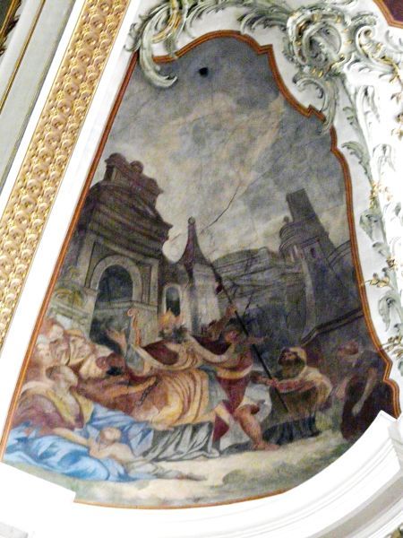 Op weg naar zijn executie preekt Ignatius tot de omstanders.