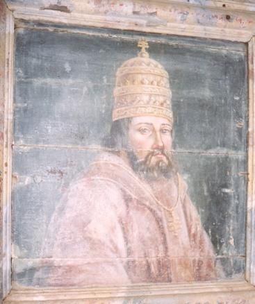 Paus Cyricus (?) Volgens de Ursula-legende was paus Cyricus zo onder de indruk van het enthousiasme van de 11000 maagden dat hij afstand deed van de pauselijke stoel en de maagden volgde.