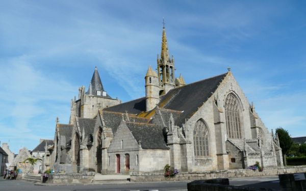 Kerk van de kluizenaar Sint Nonna te Penmarc'h, Bretagne, Frankrijk.