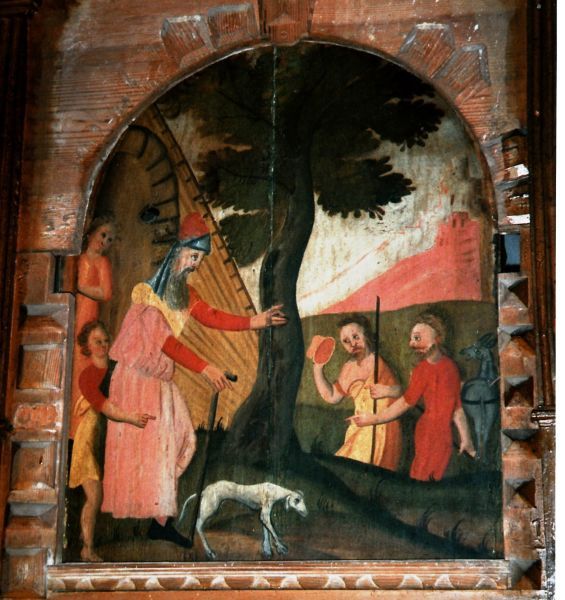 Thuiskomst Tobias en engel Rafaël.