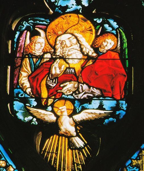 Detail Boom van Jesse: God de Vader.