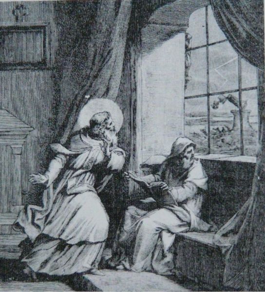 Amantius doet afgodsbeelden van hun voetstuk storten. Frankrijk in Prache, 1988 p:22.