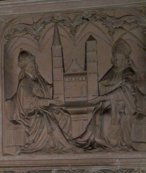 Willehad en Karel de Grote stichten bisdom Bremen.