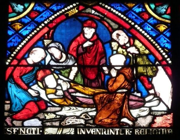 'De relieken van Sint Ursinus worden gevonden'.