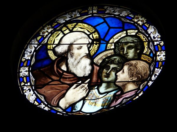 Budoc ondericht de drie broers Guéthénoc, Jacut en Guénolé.