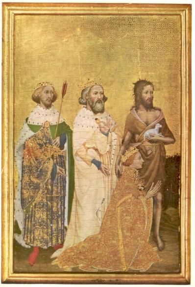 Links: Edmund martelaar Midden: Edmund mer ring Rechts: Johannes de Doper.