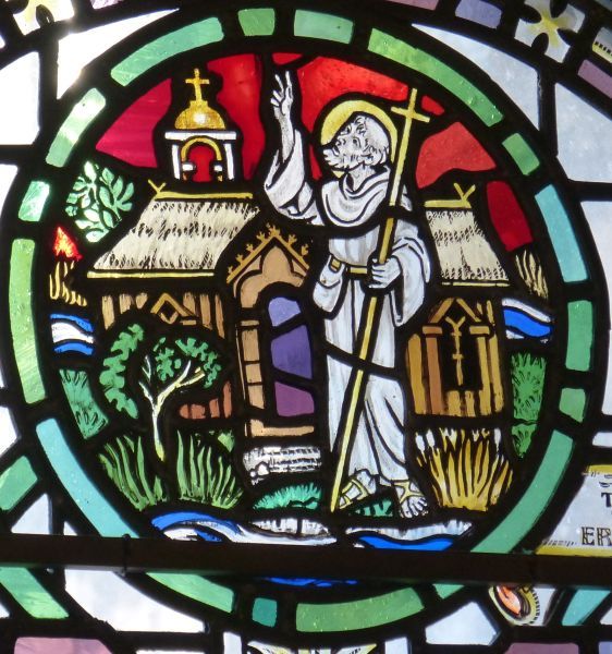 Birinus zegent het eerste kerkje van Christchurch, destijds nog Twynham geheten.