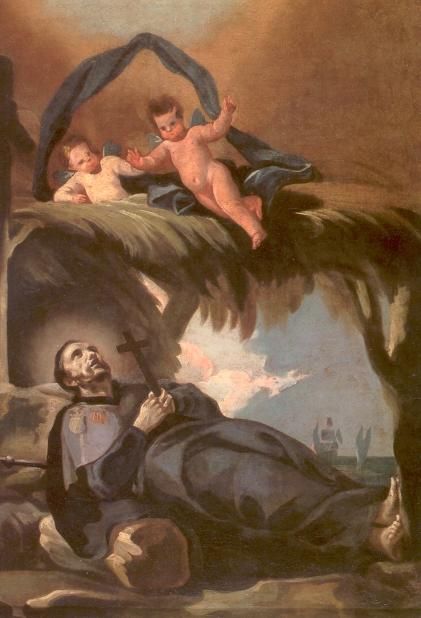 Eenzame dood van Franciscus Xaverius op het eilandje Sancian vlak voor de Chinese kust.