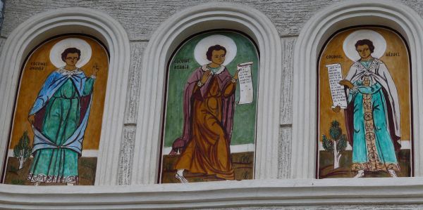 Christus Chananja van Babylon met Misaël en Azarja