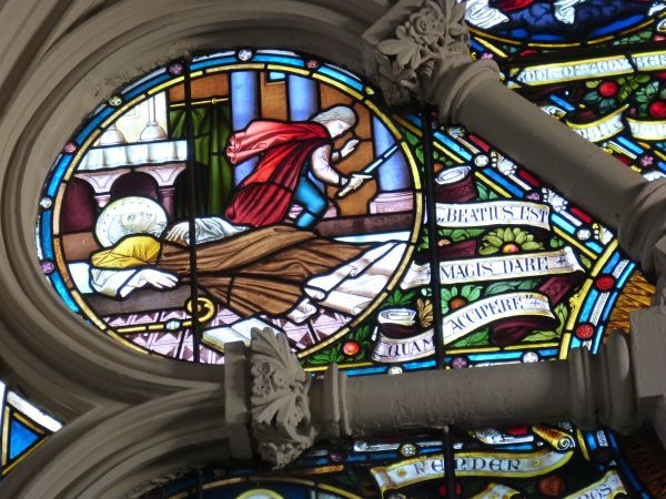 Thomas gedood in de kathedraal.