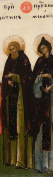 Links: Zoticus; rechts: Melania Jr (die op dezelfde dag herdacht wordt).